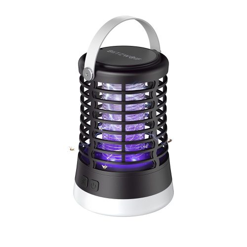 Kültéri szúnyogírtó lámpa akkumulátorral, szúnyogcsapda,  vízálló, fekete, Blitzwolf BW-MLT1