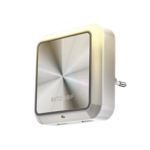 Blitzwolf BW-LT14 éjszakai LED világítás USB töltővel fehér 