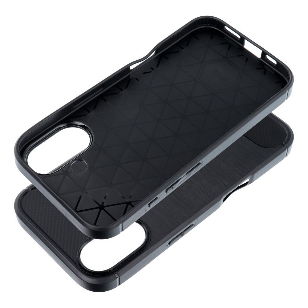 iPhone 17 szilikon tok, hátlaptok, telefon tok, karbon mintás, fekete, Simple Carbon iPhone 17 szilikon tok, hátlaptok, telefon tok, karbon mintás, fekete, Simple Carbon