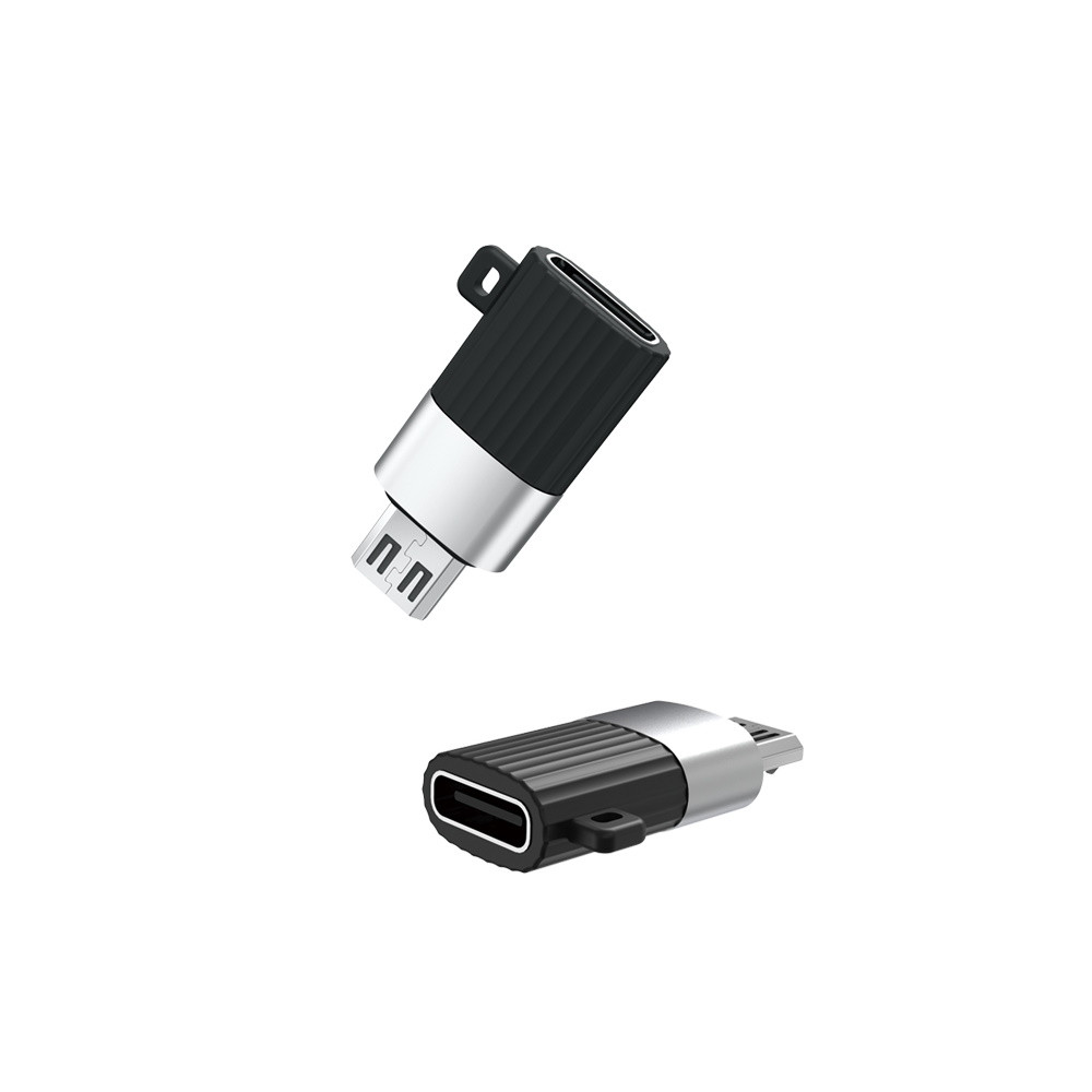 Adapter, átalakító, OTG, Type-C -> Micro usb, fekete, XO NB149C Adapter, átalakító, OTG, Type-C -> Micro usb, fekete, XO NB149C