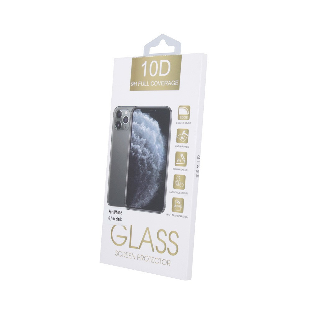 Samsung Galaxy A11 üvegfólia, tempered glass, előlapi, 10D, edzett, hajlított, fekete kerettel