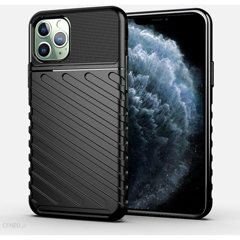 iPhone 13 Pro szilikon tok, hátlap tok, ütésálló, fekete, Thunder