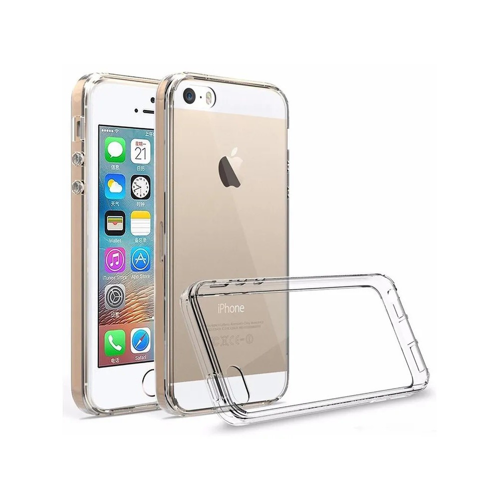 iPhone 5 / 5S / SE szilikon tok, hátlaptok, telefon tok, vékony, átlátszó, 0.5mm