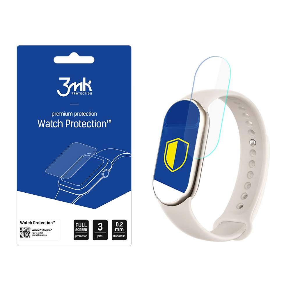 Xiaomi Mi Band 8 okoskarkötő/okosóra kijelzővédő fólia, 3db/csomag, 3MK