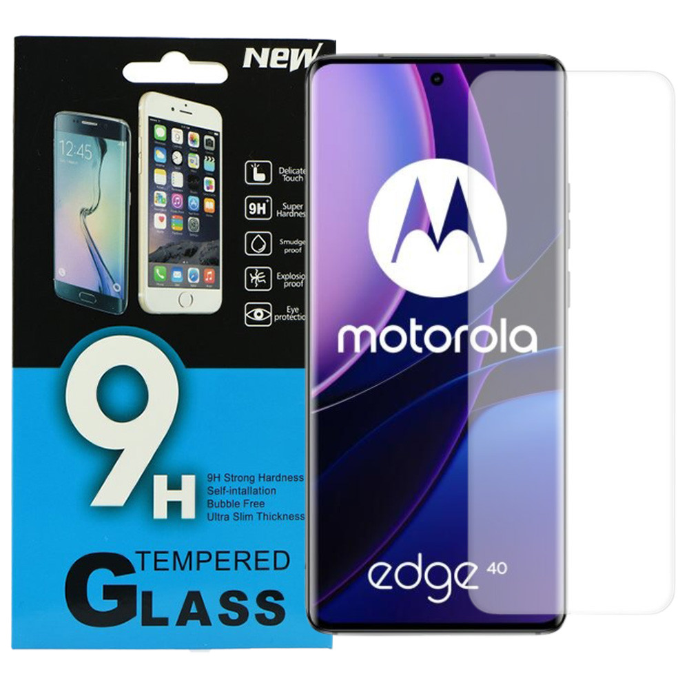 Motorola Edge 40 5G üvegfólia, tempered glass, előlapi, edzett, keskeny