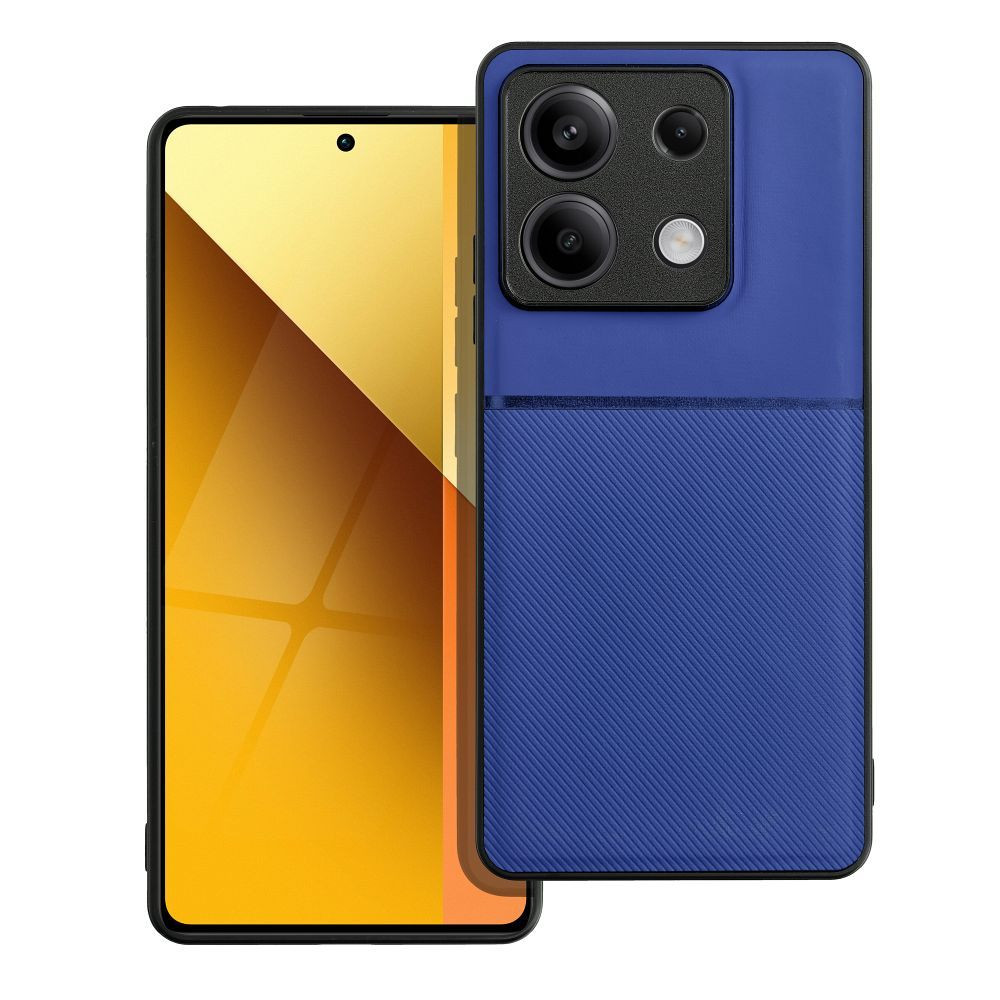 Xiaomi Redmi Note 13 5G hátlap tok, telefon tok, stílusos, prémium, kék, Noble Case