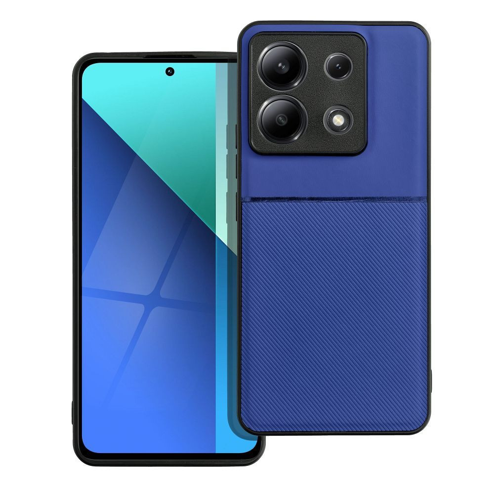 Xiaomi Redmi Note 13 Pro 5G / Poco X6 5G hátlap tok, telefon tok, stílusos, prémium, kék, Noble Case