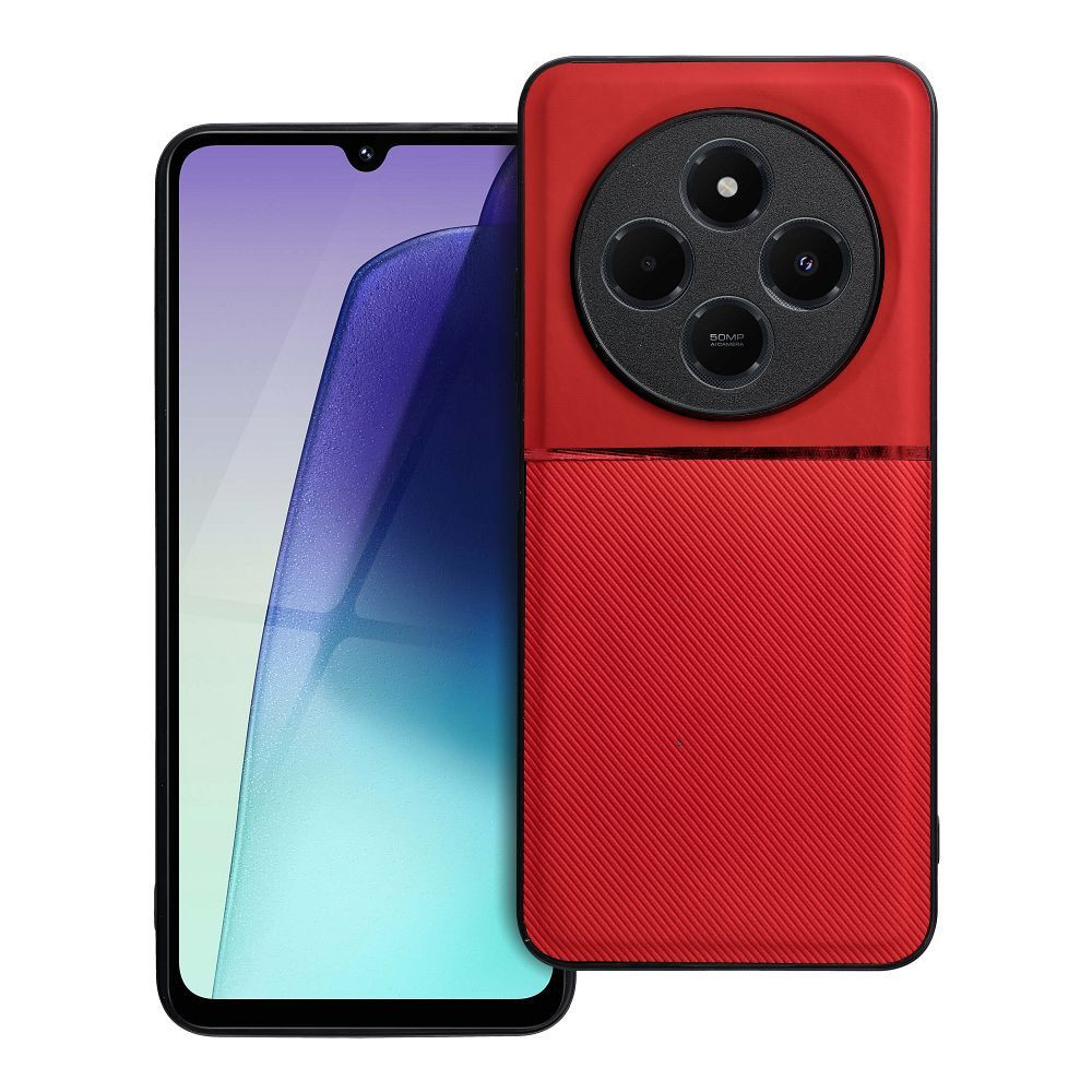 Xiaomi Redmi 14C / Redmi A4 / Poco C75 hátlap tok, telefon tok, stílusos, prémium, piros, Noble Case