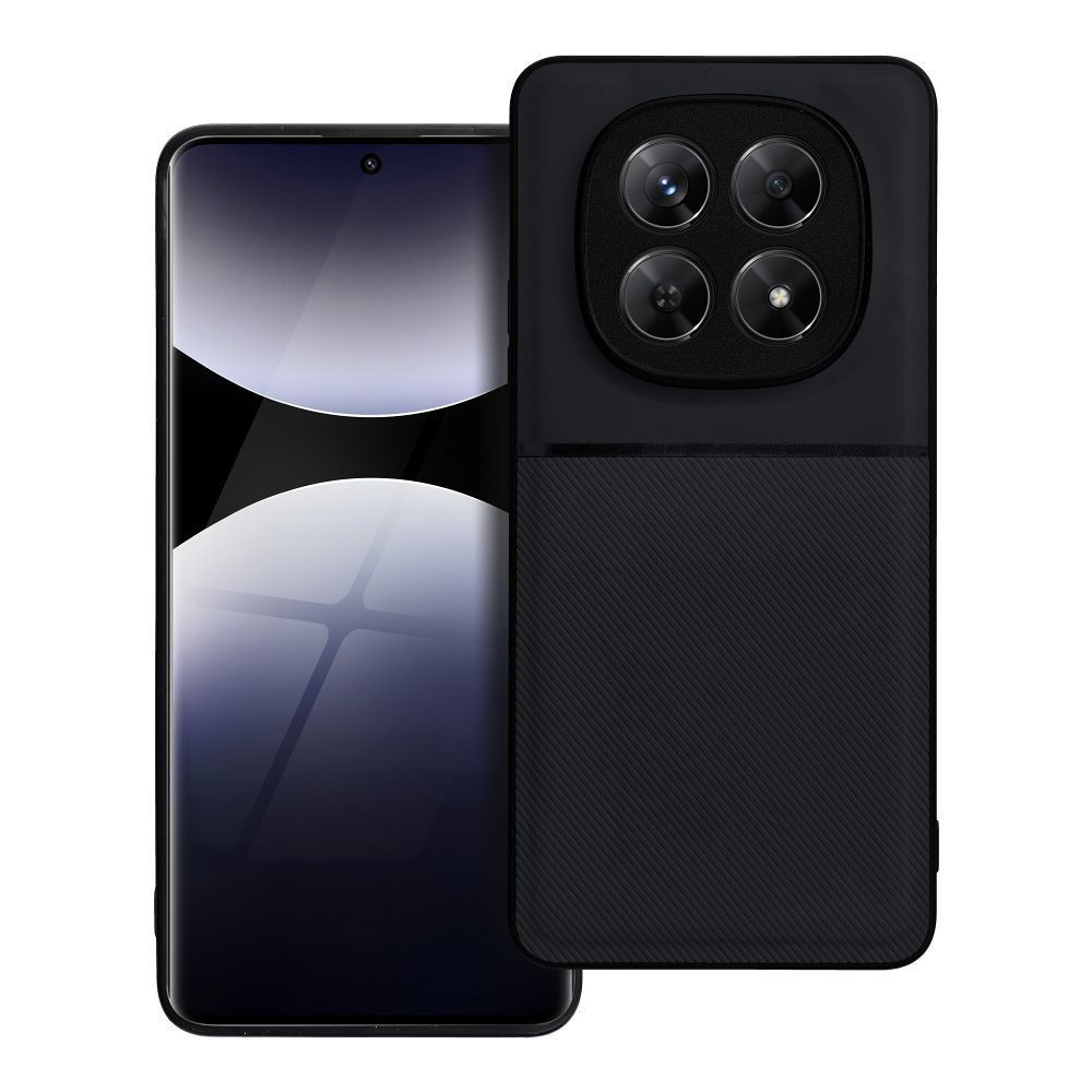 Xiaomi Redmi Note 15 4G / 5G hátlap tok, telefon tok, stílusos, prémium, fekete, Noble Case