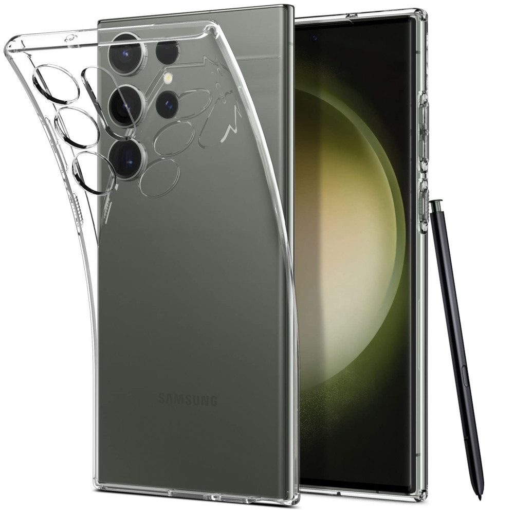 Samsung Galaxy S24 Ultra 5G szilikon tok, hátlaptok, telefon tok, vastag, kamera védelemmel, átlátszó, 2mm